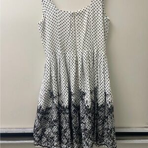 Eva mendes polka dot dress size 10